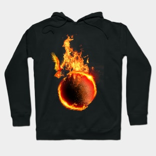 Earth in flames Hoodie